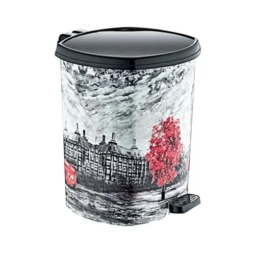 პლასტმასის ურნა ფეხსადგამით 5.5ლ